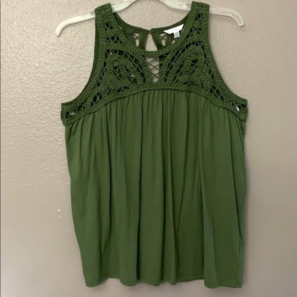 Time and Tru Women's Macrame Top XL - Picture 4 of 14